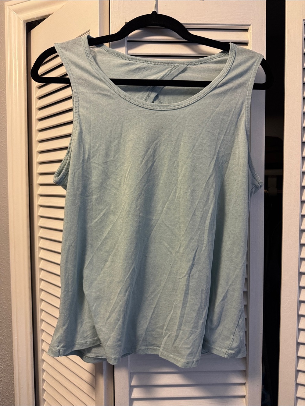 Women’s Light Blue Sleeveless Tank Top